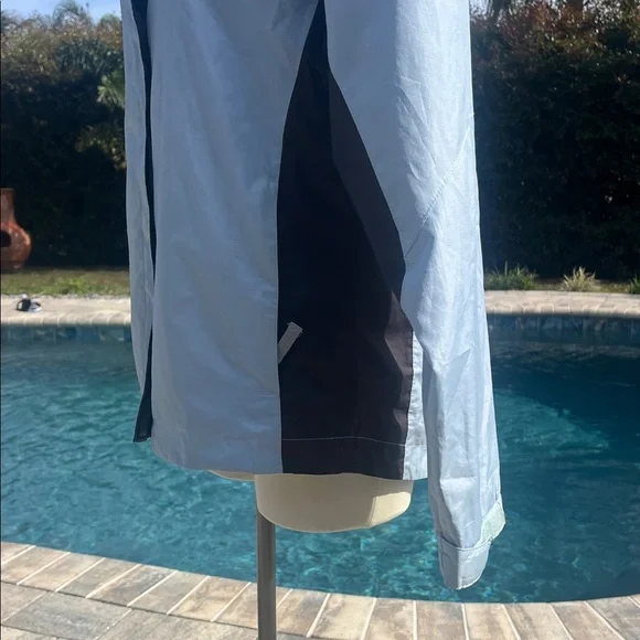 Crane Small Light Blue Hooded Windbreaker Womens TechTex - Picture 3 of 13